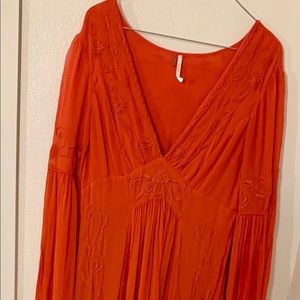 Free People lined maxi dress.